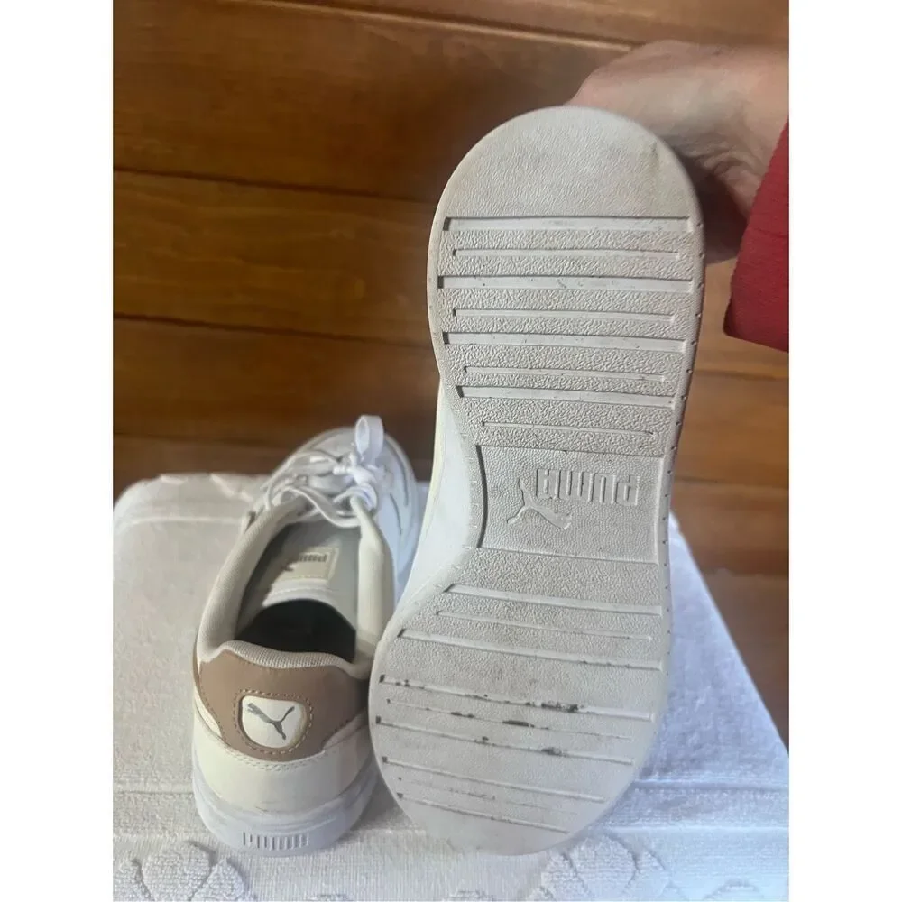 Puma Mens Caven Dime White/Cream/Tan  (384953 17) - Sz 9.5